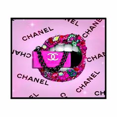 a chanel bag with hello kitty on it