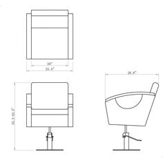 Dream In Reality DIR Bello Styling Chair Styling Chair - ChairsThatGive Unisex Hair Salon, Beauty Salon Chairs, Hair Salon Chairs, Chair Drawing, Home Cinema Room, Sitting Chair, Architecture Drawing Plan, Furniture Dimensions, Interior Design Sketches