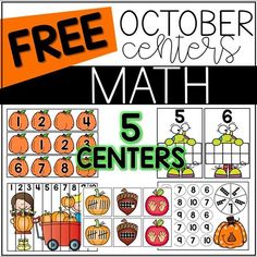 a free october math game with pumpkins and numbers for 5 to 10 years old