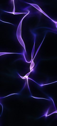 an abstract purple background with wavy lines and curves in the center, on a black background