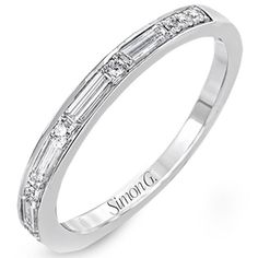 Simon G. Baguette Diamond Wedding Ring Platinum Wedding Band Womens, Platinum Wedding Band, Jewelry Appraisal, Baguette Diamonds, Tax Free, Diamond Wedding Ring, Womens Wedding Bands, Shop Engagement Rings, Baguette Diamond