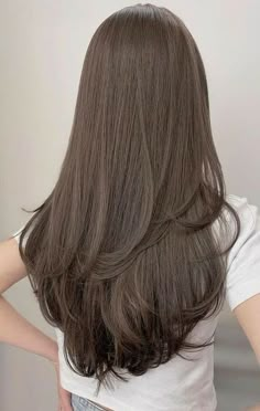 Long Hair Style Inspiration Winter Hair Color Ideas, Beige Hair, Korean Winter, Brown Hair Looks