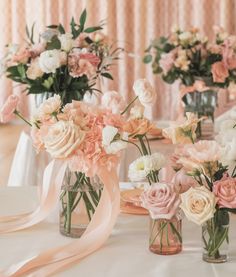 Romantic peach wedding flower arrangements! Soft, dreamy blooms in delicate peach hues for your unforgettable day Dreamy Atmosphere, Perfect Peach, Peach Wedding, Themed Wedding, Your Special, Special Day, The Beauty, Your Perfect