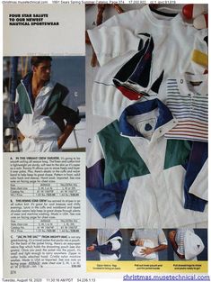 1991 Sears Spring Summer Catalog, Page 374 - Christmas Catalogs & Holiday Wishbooks Sport Wear, 20th Century, Pattern