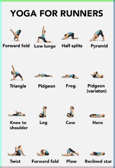 yoga poses for runners to do in the morning or night, and then work out