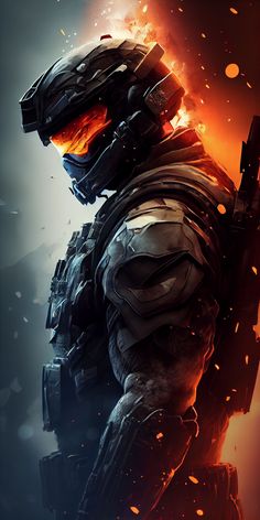 Halo Master Chief, Futuristic Armor, Military Wallpaper, Galaxies Wallpaper, Dark Fantasy Artwork, Spiderman Pictures, Army Wallpaper, Art Gallery Wallpaper