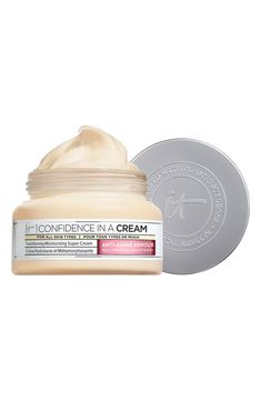 IT Cosmetics Confidence in a Cream Anti-Aging Hydrating Moisturizer | Nordstrom Cream Texture, Firm Skin, Hydrating Moisturizer, Anti Aging Moisturizer, It Cosmetics, Dermatologist Recommended, Anti Aging Cream, Body Treatments, Skin Barrier