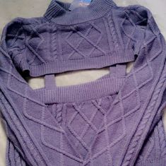 Say What Solid Purple Knit Sweater Cami Set. Size Large. New With Tags Purple Knit Sweater, Long Black Sweater, Purple Knit, Y2k Boho, Cami Set, Belted Cardigan, Sleeveless Turtleneck, Floral Knit, Short Sleeve Cardigan