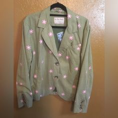 Dainty Daisies Pattern This Checkered Cotton Blazer That Travels Seamlessly From Work Week To Weekend. Floral Blazer, Cotton Blazer, Work Week, Daisy Pattern, Blazer Suit, Suit Jacket, Jackets & Coats, Jackets For Women, Blazer