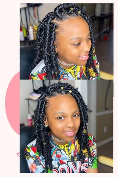 Crochet Kids Hairstyles, Butterfly Braids For Kids, Kids Butterfly Locs, Kids Faux Locs, Black Kids Braids, Kids Braids Hairstyles, Teens Hairstyles, Black Kids Braids Hairstyles, Kid Hairstyles