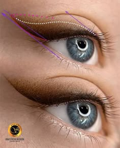 Ombre Eyeliner Tattoo, Ombre Eyeliner, Aesthetic Makeup Wallpaper, Eyeliner Brown Eyes, Makeup Ideas Aesthetic, Makeup Valentine, Makeup Aesthetic Ideas, Makeup Bag Aesthetic, Drawing Makeup