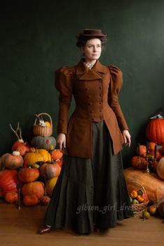 Jacket amazons in Edwardian Victorian Style - Etsy Croatia Fitted Brown Wool Coat For Fall, Vintage Fitted Wool Coat Single Breasted, Wool Long Sleeve Outerwear For Costumes, Fitted Double-breasted Wool Coat With Pockets, Fitted Vintage Single-breasted Wool Coat, Fitted Wool Coat With Notch Lapel And Button Cuffs, Wool Blazer With Covered Buttons For Fall, Fall Wool Blazer With Covered Buttons, Fitted Wool Outerwear With Button Cuffs