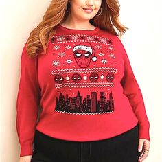 New With Tags Sold Out At Torrid Torrid Spiderman Pullover Fairisle Ugly Christmas Sweater Marvel - Measures Approx. 30" From Shoulder. - Acrylic Knit Fabric. - 100% Acrylic. - Crew Neckline. - Long Sleeves. - Spiderman Fair Isle Print. - Torrid Christmas Holiday Collection - Machine Wash Cold. Tumble Dry Low. New To Poshmark? ** Use Offer Code "Curvyfashion4u" For $10 Off Your First Purchase. (Details From Torrid) 18832109/Ca Kate Bishop Christmas Sweater, Plus Size Christmas Tops, Holiday Collection, Ugly Christmas, Christmas Sweater, Fair Isle, Crew Neckline, Being Ugly, Christmas Sweaters