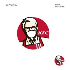 an image of a man wearing glasses and a beard with the kfc logo on it