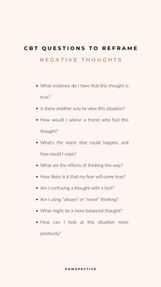 While you are not solely defined by your thoughts, in CBT therapy, they are recognized as pivotal. Here are fundamental questions to challenge, reframe, and gain new perspectives, helping you to detach from unhelpful thought patterns. Intrusive thoughts | negative thinking | cognitive distortions | cbt | Mental health check in Questions To Challenge Your Thinking, Good Therapy Questions, Thought Distortions Worksheet, Helpful And Unhelpful Thoughts, Cbt Challenging Negative Thoughts, Group Therapy Check In, Therapy Questions To Ask Yourself, Stop Intrusive Thinking, Check In Questions For Mental Health