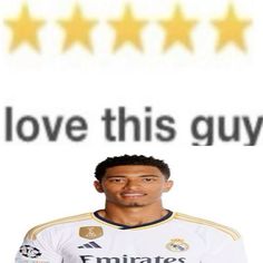 the soccer player is standing in front of five stars