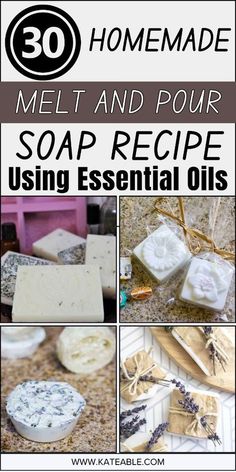 homemade soap recipe using essential oils