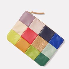 Evereve Primecut Scraps Leather Bag Size 8” By 6” Modern Clutch Bag With Card Slots, Multicolor Leather Wallets For Daily Use, Modern Multicolor Pouch Bag, Chic Leather Bags With Card Slots, Square Leather Pouch With Removable Pouch, Multicolor Clutch For Everyday Use With Mobile Phone Bag, Chic Multicolor Clutch For Everyday Use, Multicolor Leather Rectangular Wallet, Modern Multicolor Wallets For Everyday Use