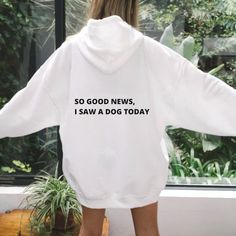 The cutest hoodie for every dog lover You're Enough, Pocket Sweater, Oversize Hoodie, White Sweaters, Yellow Black, Laos, Graphic Hoodies, Types Of Collars