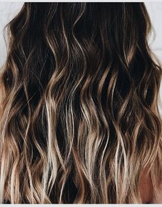 Dark Brown Bayalage Hair Ombre, Brunette Blonde Underneath, Brunette With Blonde Tips, Ombré Dark Hair, Dark Hair With Light Ends, Front Balayage Face Framing, Dark Hair With Blonde Ends, Dark Hair Ombre Balayage, Black Hair Blonde Balayage