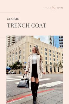 As the weather changes to cooler temperatures, these chic and cozy Trench coat Outfit Ideas will inspire a fall into winter look that is perfect! These jackets are perfect for work outfits to date night outfits, casual outfits and more! Classic Trench Coat Outfit, Trench Coat Outfit Ideas, Coat Outfit Ideas, Date Night Outfits, Trench Coat Outfit