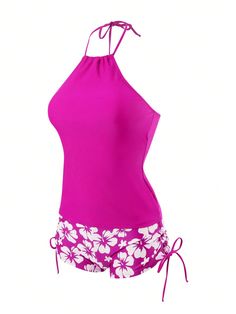 Step into summer with our Sleeveless Floral Printed Cami Bikini, a charming ensemble that combines a hint of nature with modern design. This bikini set features a sleeveless cami top adorned with a floral pattern and drawstring shorts for a fashionable beach or poolside look. Embrace the sun, sea, and style with this wireless bra bikini that marries comfort and elegance seamlessly. Features: Pattern Type: Floral Details: Drawstring Bottom Type: Shorts Neckline: Halter Fabric: High Stretch Bikini Comfortable Swimwear, Cargo Shorts Women, Short Bra, Mens Shorts Summer, Two Piece Swimwear, Swimwear Sets, Bra Types, Print Shorts, Wireless Bra