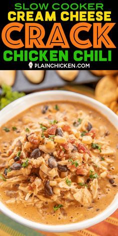 Slow Cooker Chicken Chili, Chicken Corn, Green Chiles, Crockpot Dishes, Crock Pot Soup, Ranch Seasoning, Crockpot Recipes Slow Cooker, Crock Pot Cooking, Chicken Chili