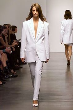 Calvin Klein Collection Spring 2002 Ready-to-Wear Fashion Show - Calvin Klein Show Collection, Women's Blazer