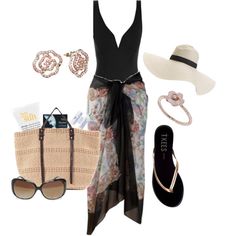 Vacation Bound by fashionista88 on Polyvore Rosarito Wedding, Beachwear Fashion, Vacation Outfits, Spring Summer Outfits, Cancun, A Dress, Resort Wear, Beach Outfit