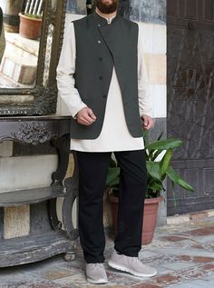 Open mandarin collar Angled crossover buttoned front 2 horizontal front welt pockets Fully lined Item Code: mW0901 Model is 168cm (5 feet 6 inches) and wearing size M Winter Workwear Vest With Stand Collar, Fitted Nehru Jacket With Stand Collar And Pockets, Semi-formal Nehru Jacket With Stand Collar, Casual Nehru Jacket With Stand Collar And Pockets, Casual Nehru Jacket For Work With Long Sleeves, Casual Fitted Nehru Jacket With Long Sleeves, Casual Nehru Jacket With Stand Collar, Casual Long Sleeve Nehru Jacket For Work, Casual Fitted Nehru Jacket With Pockets