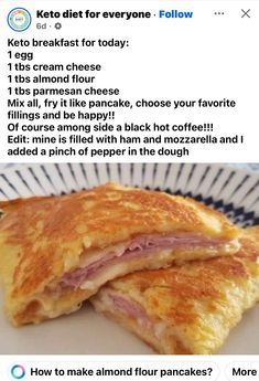 Keri Breakfast, Cheese Dough, Egg Cheese, Keto Pancakes, Low Carb Breakfast Recipes, Bariatric Recipes, Low Carb Breakfast