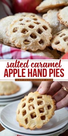 Looking for easy Thanksgiving desserts? Here's an easy apple recipe for mini pies! From the flaky, buttery crust to the sweet-salty, gooey filling, these Salted Caramel Apple Hand Pies are the epitome of indulgence. Serve them at your Thanksgiving dinner party! Caramel Apple Hand Pies, Easy Thanksgiving Desserts, Thanksgiving Cocktail Recipes, Homemade Pie Crust, Homemade Pie Crust Recipe, Apple Hand Pies, Hand Pie Recipes