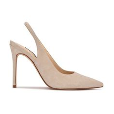 The Feather slingback high heel stiletto pump is a must-have classic for your wardrobe. Dress these up for the office or a night out, these will be a closet essential. | Nine West Women's Feather Pointy Toe Slingback Pumps, Beige, 10.5M Chic Slingback Pumps With 4-inch Heel For Night Out, 4-inch Slingback Heels For Work, Beige Pointed Toe Slingback Pumps With 4-inch Heel, Elegant Slingback Pumps With 4-inch Heel For Work, Beige Slingback Pumps With 4-inch Heel And Almond Toe, Classic High Heel Slingback Sandals With Branded Heel, Classic High Heel Slingback Pumps, Classic Fitted High Heel Slingback Pumps, Formal High Heel Slingback Pumps