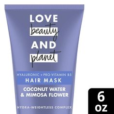 Give your hair a yummy boost of hair hydration! Get 3X softer, hydrated, healthier-looking hair* with Love Beauty and Planet's Hyaluronic + Pro-Vitamin B5 deep conditioning treatment with Coconut Water & Mimosa Flower. This hydrating hair mask, powered by our HYDRA-WEIGHTLESS Complex with clean hair nutrients, plant-based detanglers, and natural bond strengtheners, gives the perfect balance of hydration and detangling without the weighdown, boosting bounce and fluidity. Plus it helps strengthen Hair Hydration, Beauty And Planet, Hair Nutrients, Mimosa Flower, Hydrating Hair Mask, Volumizing Shampoo, Hydrate Hair, Clean Hair, Deep Conditioning