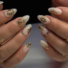 Gold Chrome Nail Art, Nail Journey, Gold Accent Nail, Gold Chrome Nails, Become Your Own Boss, Minimal Nails Art, Chrome Nail Art, Chrome Nails Designs, Hello Nails