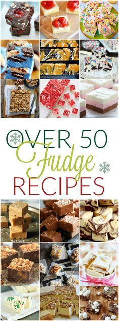 over 50 fudge recipes for st patrick's day, including desserts and sweets