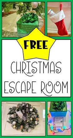 the free christmas escape room is great for kids to play with and learn how to decorate