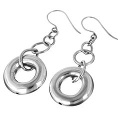 1 3/4" Bali Handmade Artisan 925 Sterling Silver EarringsThese artisinal earrings are handmade in our workshop in Bali. This pair has a modern styling, yet is timeless and easy to wear on any occasion. The design gives the earrings freedom of movement and the silver is finished to a high gloss, accentuating their sparkle as they dangle.Hook Type:  French wiresSilver Type:  925 Sterling SilverEarring Size:  45x23mm(1 3/4x7/8")w/o wireEarring Weight:  ~4.2grams(0.2oz)/ea Gold Bead Earrings, Crescent Moon Earrings, Mabe Pearl, French Wire, Earrings Photo, Wire Earrings, 925 Sterling Silver Earrings, Handmade Artisan, Gold Beads