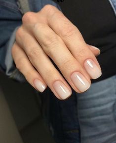 Milky Nails, Subtle Nails, Happy Nails, Minimal Nails, Casual Nails, Nails Polish, Yes Or No, Neutral Nails, Minimalist Nails