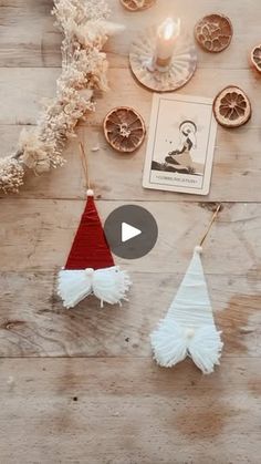 a video demonstrating how to make felt christmas decorations