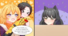 Yang X Blake, Neo Rwby, Rwby Bumbleby, Rwby White Rose, Rwby Yang, Wolf Game