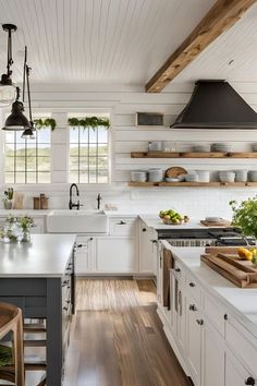 the kitchen is clean and ready for us to use in the day or night time