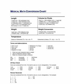 the medical math worksheet for students to practice their skills and perform tasks in order to