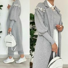 Flatlay Clothes, Cute Sweatpants Outfit, Sports Wear Fashion, Stile Hijab, Women Blouses Fashion, Woman Suit Fashion