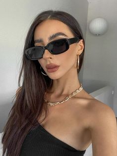 Polarized Polycarbonate Sunglasses For Party, Party Sunglasses With Polarized Polycarbonate Lenses, Party Polycarbonate Polarized Sunglasses, Thick Necklace, Custom Sunglasses, Sunglasses Uv Protection, Beach Sunglasses, Uv Sunglasses, Stylish Glasses