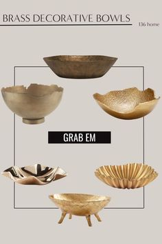 Elevate your living room interior design with stunning Brass Decorative Bowls. Explore home decor inspo and add a touch of elegance and sophistication to your space with these timeless accents. Living Room Interior Design, Room Interior Design, Living Room Interior, Room Interior, Decorative Bowls, Brass, Interior Design, Living Room, Home Decor