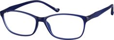 These rectangle glasses have a contemporary matte finish. The medium-sized eyeglasses is made with lightweight TR90 plastic for all-day comfort. It is available in the following colors: raspberry pink midnight blue and moss green. | Zenni Women's Rectangle Prescription Eyeglasses Blue Plastic Best Eyeglasses, Cat Eye Colors, Fake Glasses, Flat Top Sunglasses, Rectangle Glasses, Metal Glasses, Zenni Optical, Cute Sunglasses, Cute Glasses