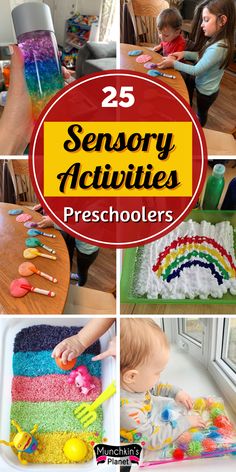 sensory activities for preschoolers No Prep Sensory Activities, Ooey Gooey Sensory Play, Art Sensory Activities, Non Messy Sensory Play, Sensory Bin Activities Preschool, Sensory Activities For 3 Yrs Old, Diy Sensory Activities Toddlers, Sensory Crafts For Preschoolers, Sensory Activity For Preschoolers