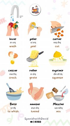 an illustrated poster showing different types of food