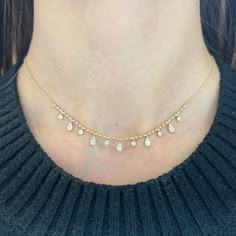 14K GOLD DIAMOND WILLA NECKLACE Simple Necklace Designs, Bangle Ring, Diamond Choker, Pandora Rings, Jewelry Design Earrings, Gold Necklace Set, Jewelry Lookbook, Dream Jewelry, Simple Necklace